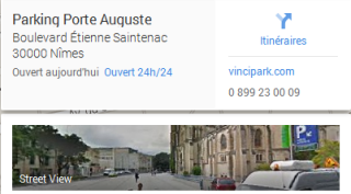 cliquer pour l&lsquo;itiniraire GPS vers le parking